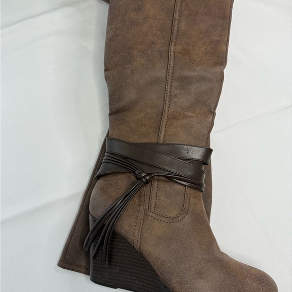 Maurices Brown Over the Knee Boots with Suede Finish - Picture 7 of 9